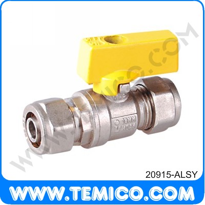 Gas valve with aluminium handle (20915-ALSY)