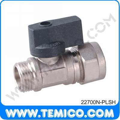 Ball valve with plastic handle for AL-PEX pipe (22700N-PLSH)