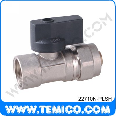 Ball valve with plastic handle for AL-PEX pipe (22710N-PLSH)