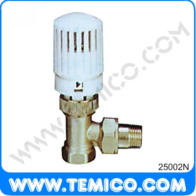 Angle radiator valve with thermostatic head (25002N)