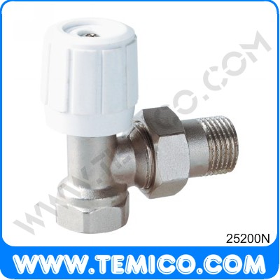 Angle radiator valve with handle  (25200N)