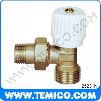 Angle radiator valve with handle  (25231N)