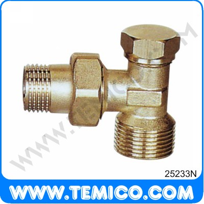 Angle radiator valve with lockshield  (25233N)