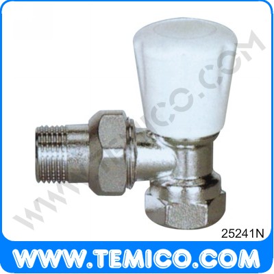 Angle radiator valve with handle (25241N)