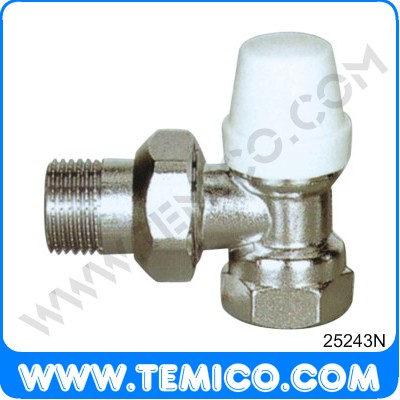 Angle radiator valve with lockshield (25243N)
