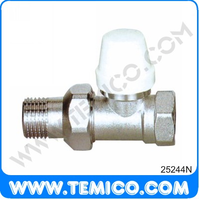 Straight radiator valve wirh lockshield (25244N)