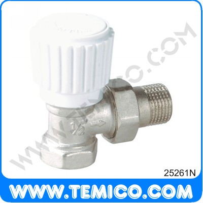 Angle radiator valve with handle  (25261N)
