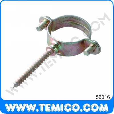 Hexagon bolt connecting twin pipe clamp with M6x50 tapping nail (56016)