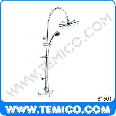 Sliding bar with hand shower and overhead shower (61501)
