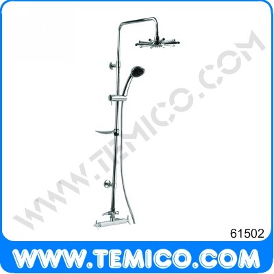 Sliding bar with hand shower and overhead shower (61502)
