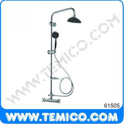 Sliding bar with hand shower and overhead shower (61505)