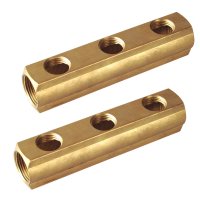 Brass bar manifold  interaxis 50(1760H-2)