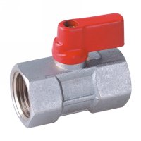 Female mini ball valve with aluminium handle(22610N-ALSR)