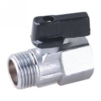 Male/female mini ball valve with aluminium handle(22611N-ALSH)