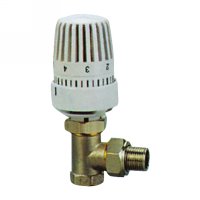 Angle radiator valve with thermostatic head(25000N)