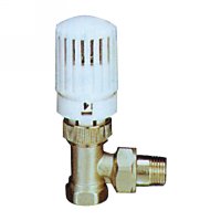 Angle radiator valve with thermostatic head(25002N)