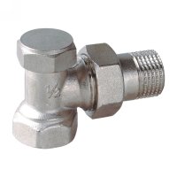 Angle radiator valve with lockshield (25203N)