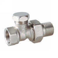 Straight radiator valve wirh lockshield(25204N)