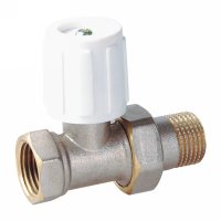 Straight radiator valve with handle(25212N)