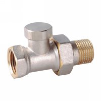 Straight radiator valve wirh lockshield(25214N)