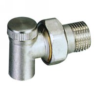 Angle radiator valve with lockshield (25223N)