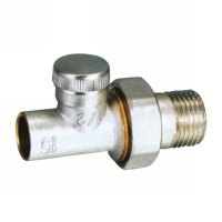 Straight radiator valve wirh lockshield(25224N)