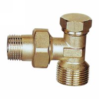 Angle radiator valve with lockshield (25233N)