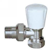 Angle radiator valve with handle(25241N)
