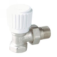 Angle radiator valve with handle (25261N)