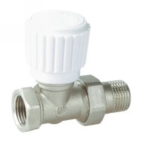 Straight radiator valve with handle(25262N)