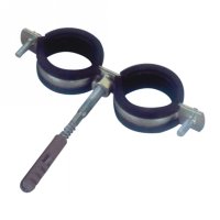 Steel clamp with rubber(56012)