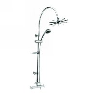 Sliding bar with hand shower and overhead shower(61501)