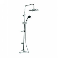 Sliding bar with hand shower and overhead shower(61502)