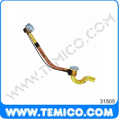 Plastic waste for bath tub with trap  (31505)